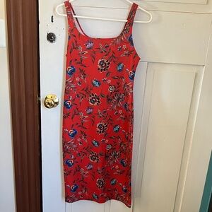 Floral Red bodycon Dress